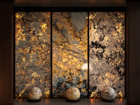 Transparent stone background luminous stone transparent stone wall surface