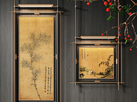 New Chinese Advanced Decorative Painting Hanging Painting