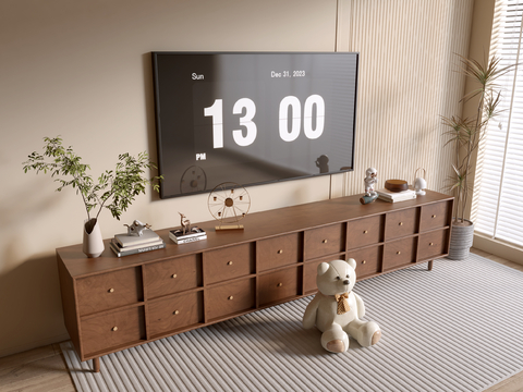 Log Style TV cabinet