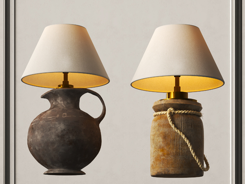 Quiet Wind Pottery Pot Table Lamp