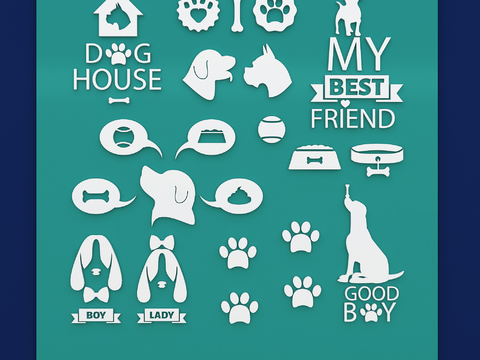 Cartoon Pet Dog Famous Dog Silhouette Clip Art Dog