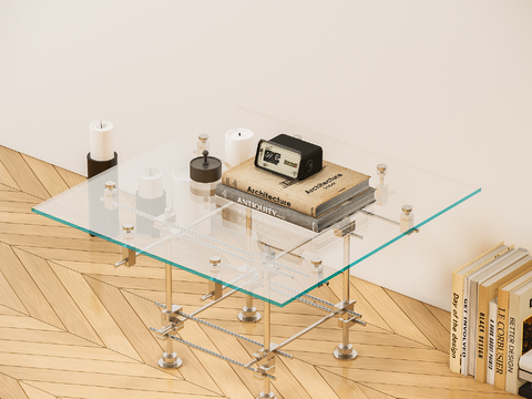 Modern glass coffee table