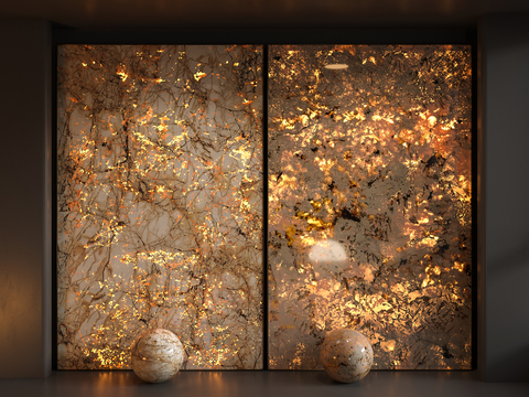 Transparent stone background luminous stone transparent stone wall surface