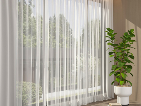 gauze curtain curtain