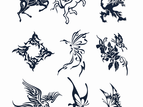 Trendy Tattoo Totem Pattern