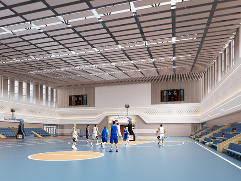 modern basketball stadium