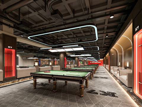 Modern Billiards Room Billiards Hall Billiards Club