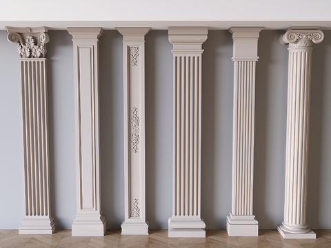 European Roman column gypsum column square column