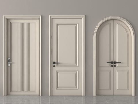 Single door double door kitchen and bathroom door arched door arc door bedroom door