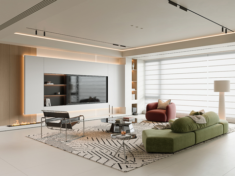 Modern Living Room Large Flat Floor Living Room