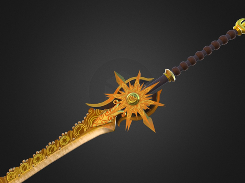 Golden Fantasy Sword