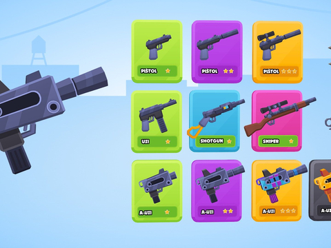 Game Guns and weapons