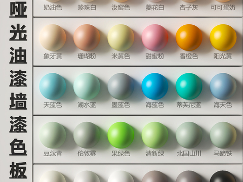 Modern Matte Paint Wall Paint Swatches