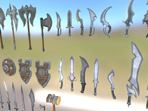 Sword Axe Fantasy Weapons Pack