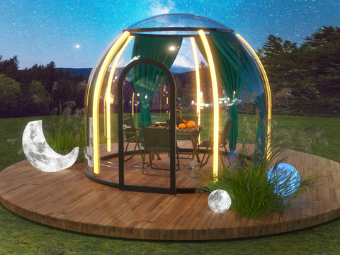 Camping Glass Room Sunshine Room Star Room Bubble House Camping DiningRoom