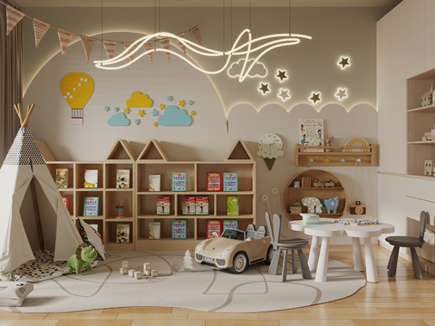 Modern kids Bedroom Children's Entertainment Room Toy Room