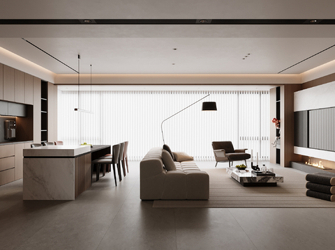 Modern Living&Dining Room