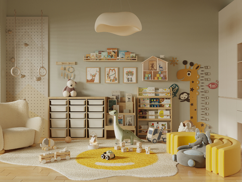 Modern kids Bedroom Children's Entertainment Room Toy Room