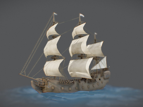 Sailing galleon