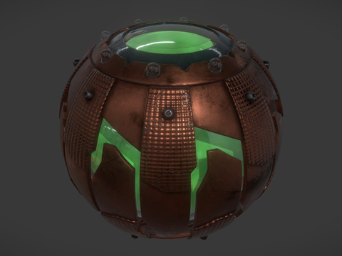 Green devil pumpkin grenade