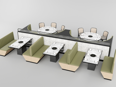 Modern Dining Table and Chair DiningRoom Card Seat