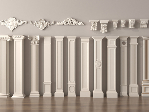 European style column Roman column door column plaster column