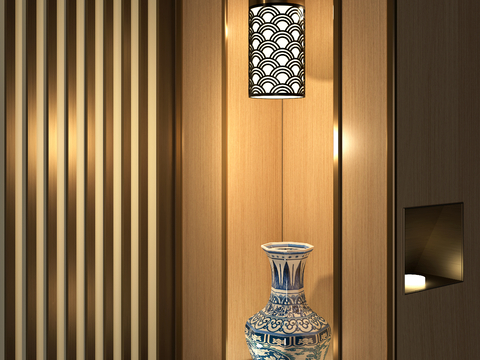 New Chinese decorative wall lamp