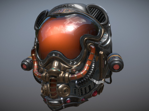 Scifi Soldier Helmet