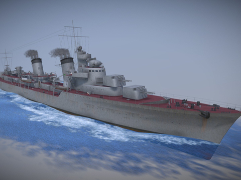 ship cruiser warship