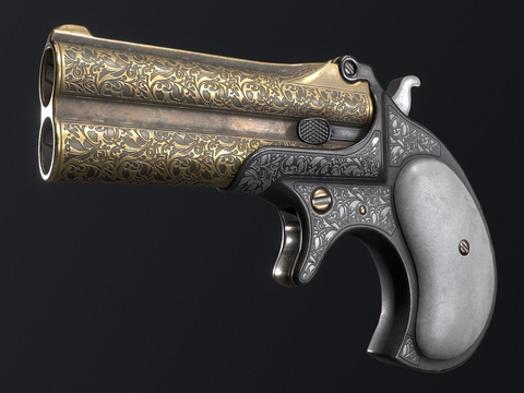 Double-barrelle pistol