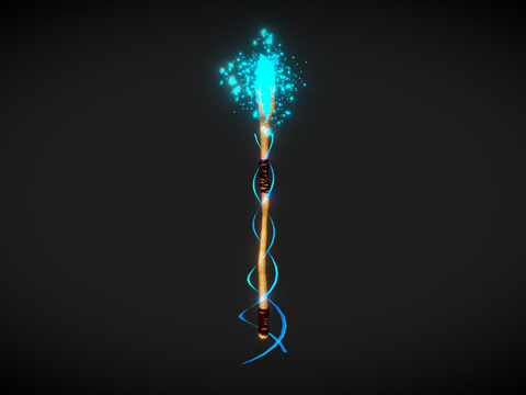 Magic Scepter Game Props