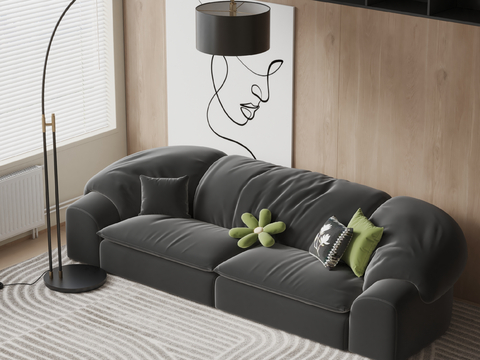 Minotti double sofa soft sofa