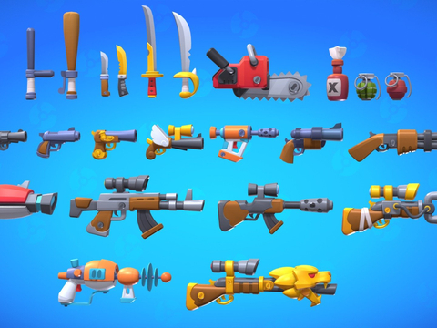 Game Weapon Pack Sci-Fi Guns