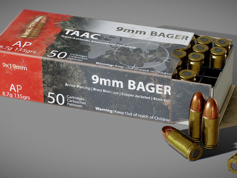 mm ammunition box bullet