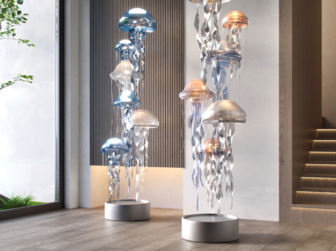 Jellyfish floor lamp creative floor lamp