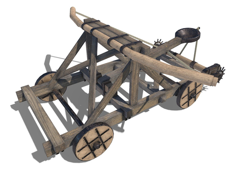 Medieval Catapult Catapult Siege Car