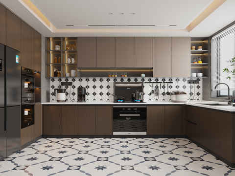 Italian Enclosed Kitchen Cabinets