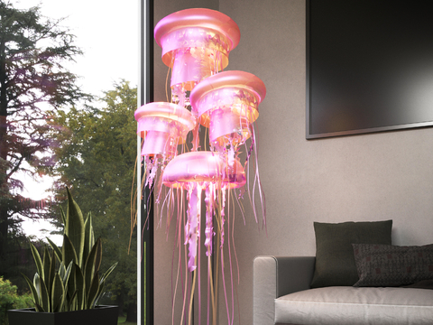 Jellyfish floor lamp creative floor lamp