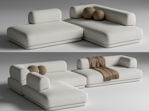 BUMPER modern multiplayer sofa stitching sofa