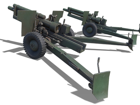 Howitzer WW2 Army Gun Cannon