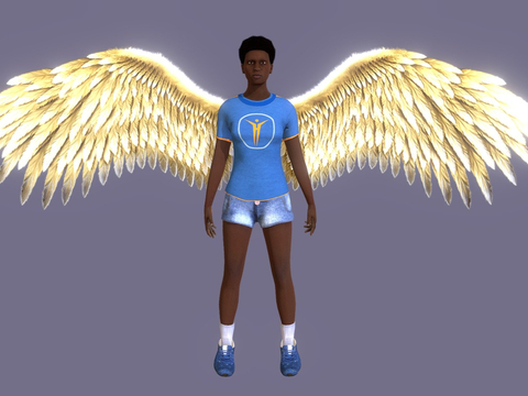 Angel Boy Wing Figure