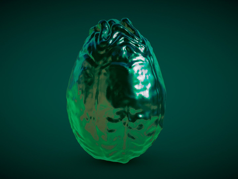 Alien Crystal Egg Game Props