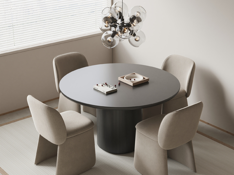 Modern Dining Table and Chair Round Dining Table and Chair