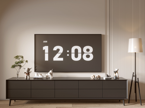 Modern Black TV Cabinet