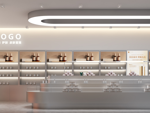 Modern Cosmetics Store Cosmetics Display Cabinet