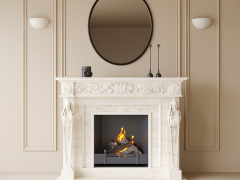 French fireplace fireplace Wall