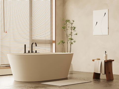 Medium style bathtub bathroom small pieces