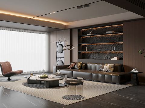 Modern minimalist living room