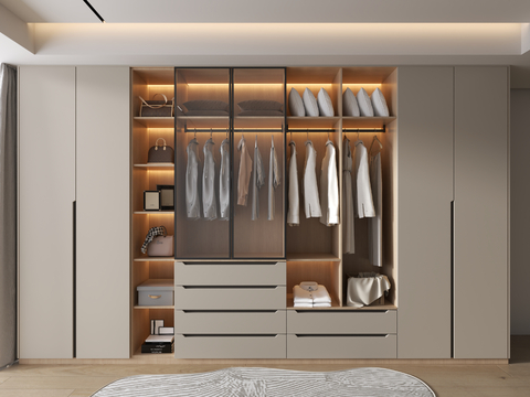 Modern Wardrobe Modern Cloakroom Wardrobe Cloakroom Wardrobe Combination