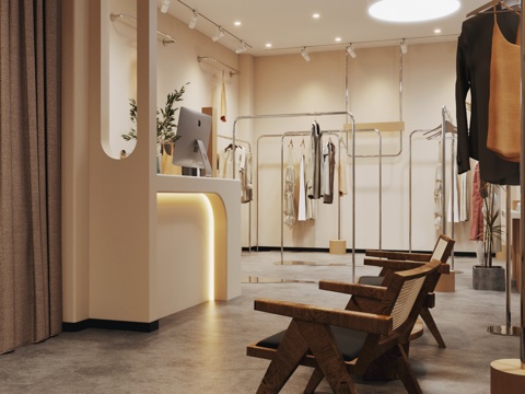 The clothing shop.